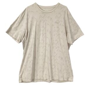 Travis Mathew Mens XXXL Beige Marble Print Short Sleeve T Shirt Casual Golf